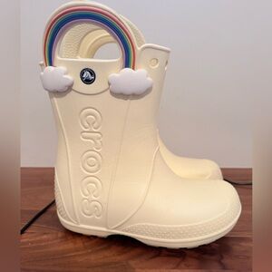 VGUC crocs handle it rain boot